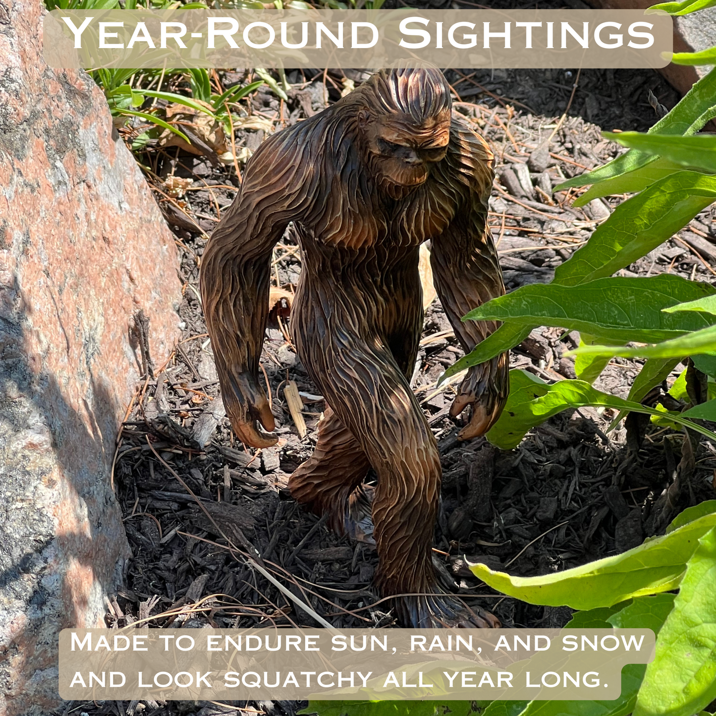 Bigfoot Indoor/Outdoor Garden Statue, 8.5 inches tall