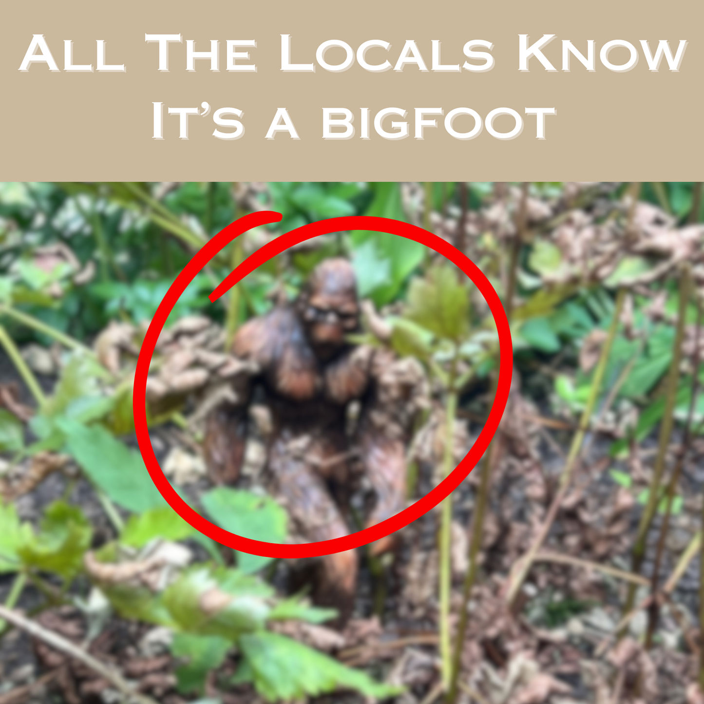Bigfoot Indoor/Outdoor Garden Statue, 8.5 inches tall