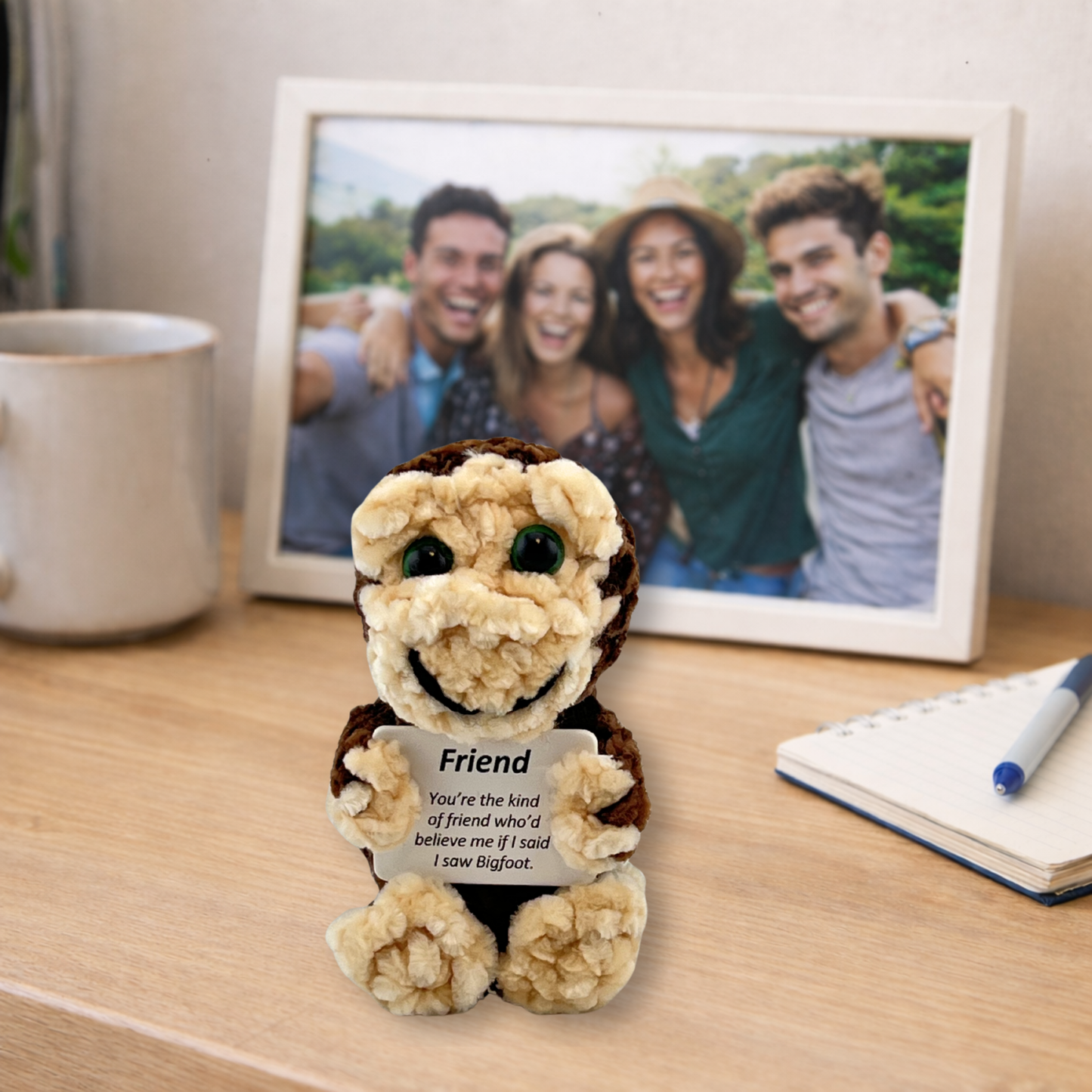 Positive Bigfoot Crochet Doll for Friend