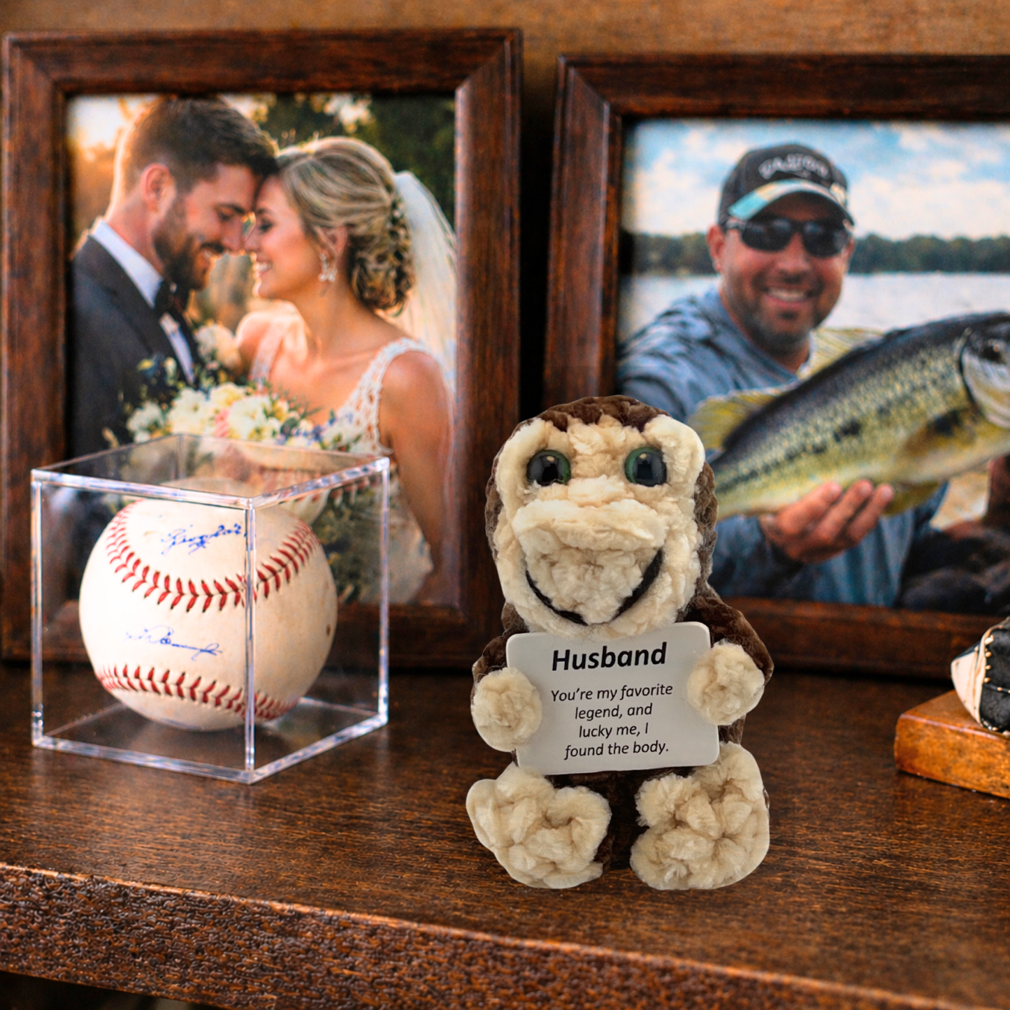 Positive Bigfoot Crochet Doll for Husband