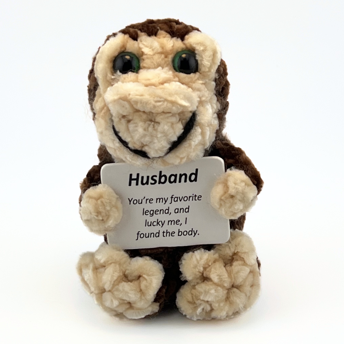 Positive Bigfoot Crochet Doll for Husband