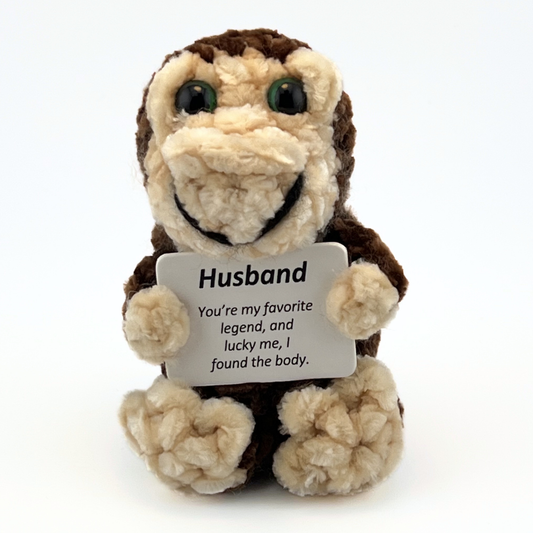 Positive Bigfoot Crochet Doll for Husband