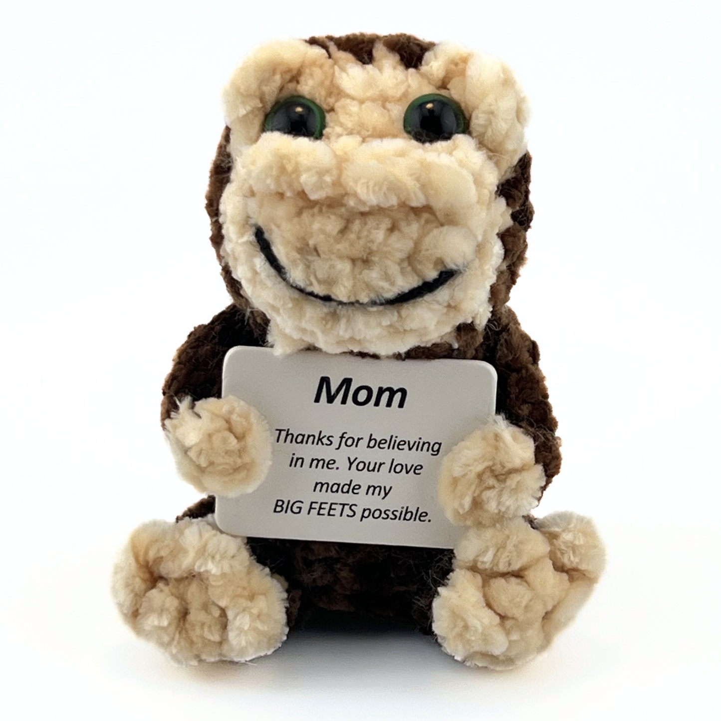 Positive Bigfoot Crochet Doll for Mom