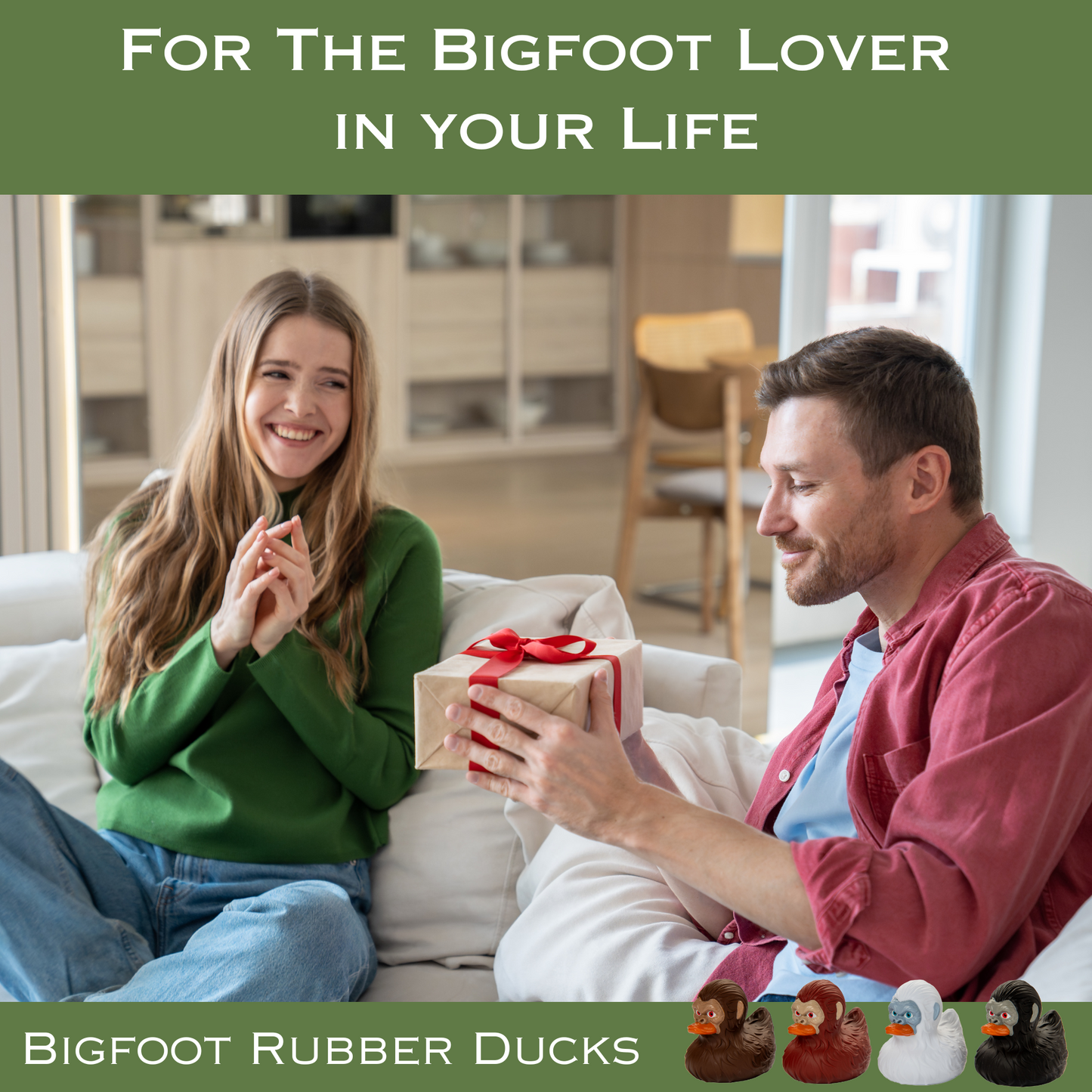 Bigfoot Rubber Ducks for Jeeps - 4 Pack, 3 Inch Size