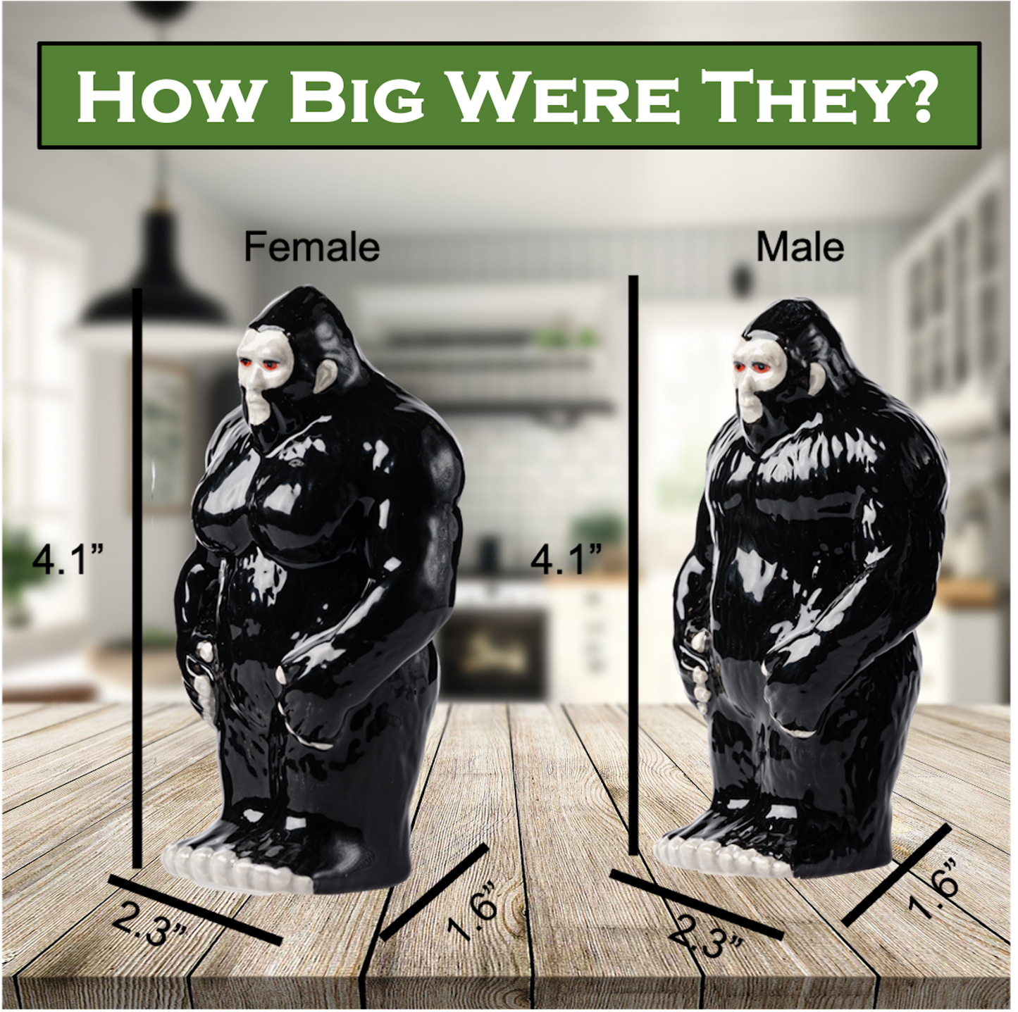 Bigfoot Salt and Pepper Shakers Set