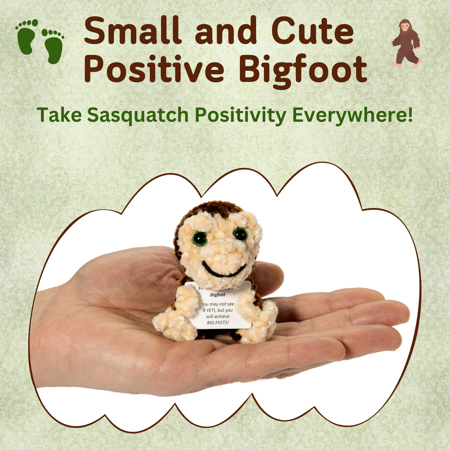 Emotional Support Bigfoot Crochet Doll